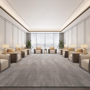 现代接待室3D模型下载